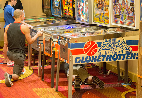 Some classic solid-state machines also in the second ballroom