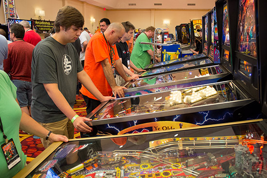 The pinballs were soon all busy