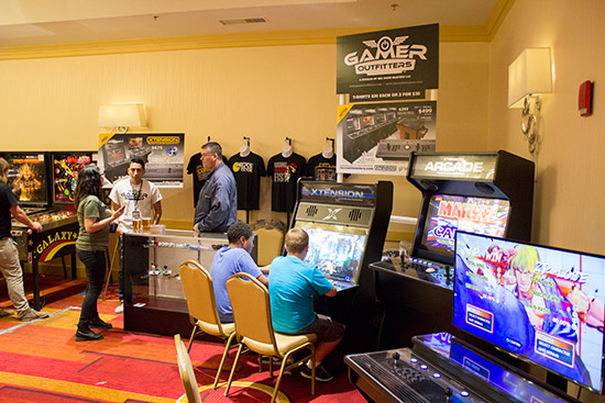 Gamer Outfitters had a range of games-related clothing on their stand