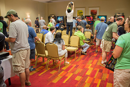 The pinball tournaments room