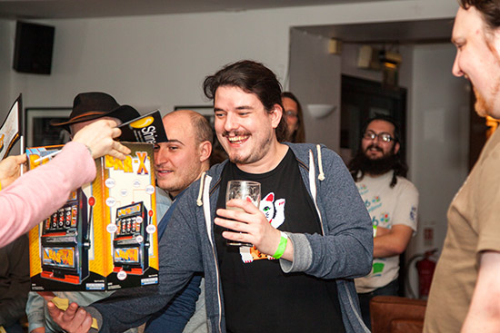 We have a winner, as Robin chooses a mini Electrocoin slot machine