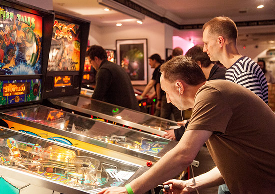 Peter Blakemore shoots World Cup Soccer, while Greg Mott is hooked on Fish Tales