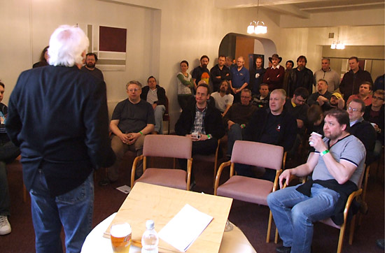 Many South Coast Slam visitors came to hear him talk