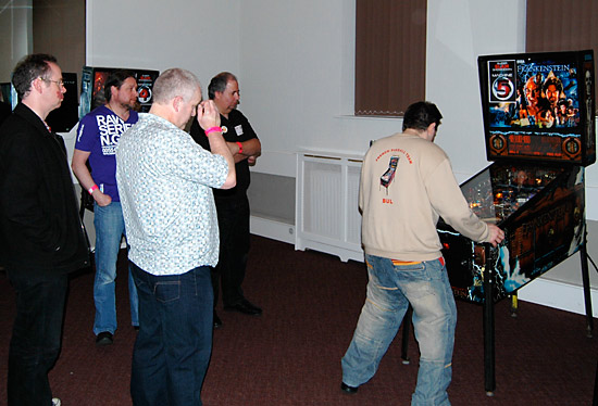 Franck on Frankenstein as Eddie and Martin watch
