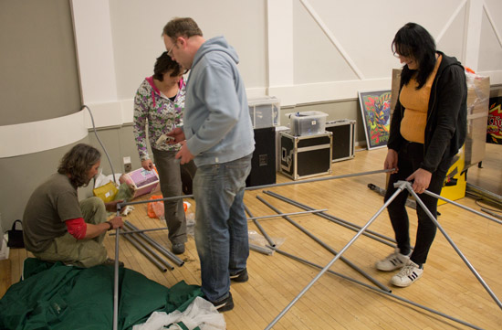 The Psyche-Out Tent comes together - slowly