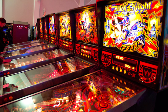 Six Black Knight 2000 machines