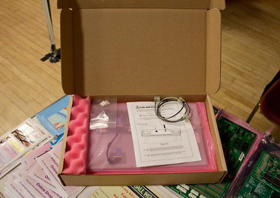 Inside the ColorDMD box