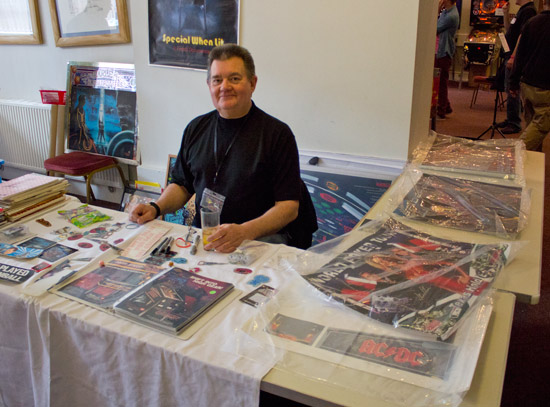 Steve Ritchie with his stand