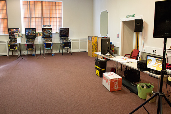 The area for the main tournament on Saturday also takes shape