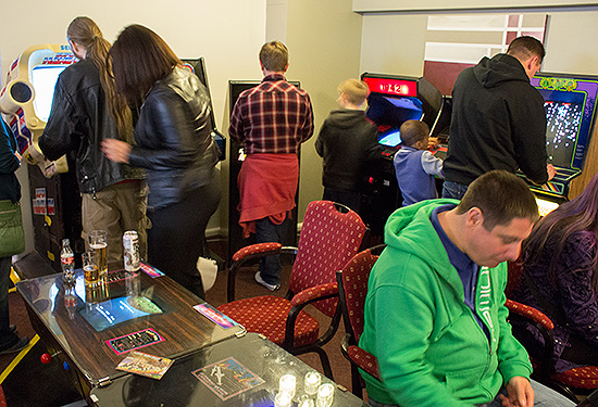 More video games in the bar area