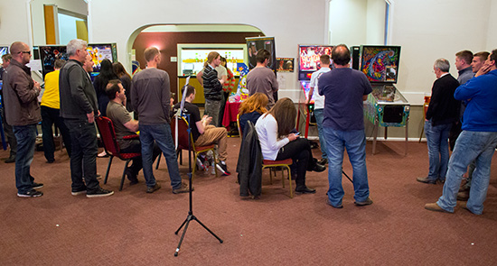 Spectators watch the final