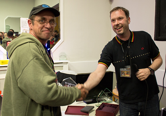 Stan receives his Best Machine award