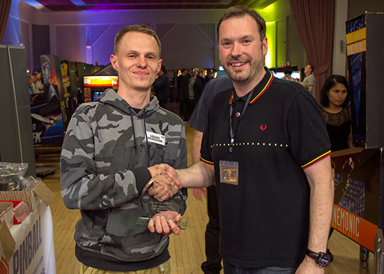 Lukasz Romanowski won the AC/DC high score competition on Sunday
