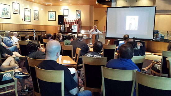Gary Stern talks to the audience