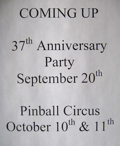 Planed events announcement