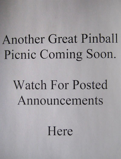 Announcement for walk-in customers