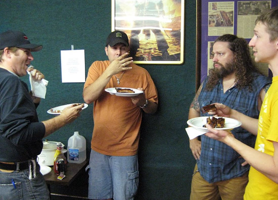 The ribs from Famous Dave’s were very popular