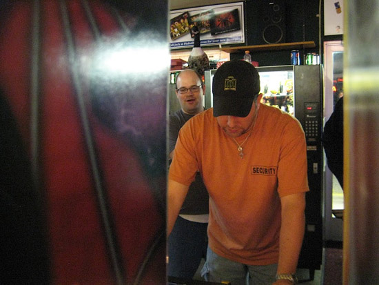 John, hard at play