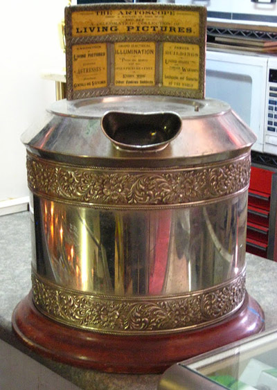 Little is known about this nickel operated lithograph viewer