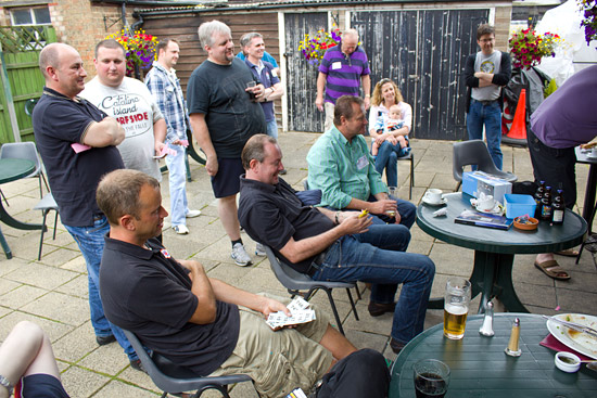 Everyone eagerly awaits the next ticket draw