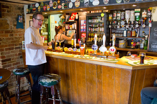 Richard Wade samples some of the bar's many offerings