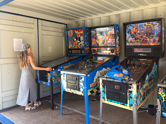 The second set of three pinballs