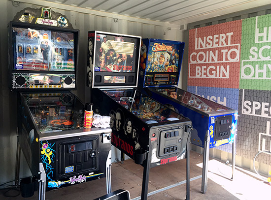The first three pinballs