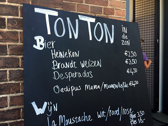 Drinks at TonTon in de Zon