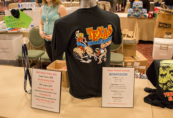 TPF merchandise was available 