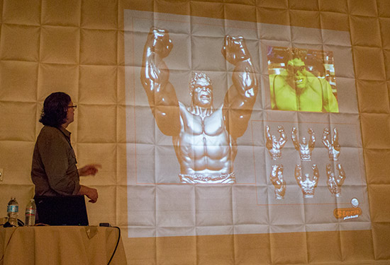 George shows how The Hulk was created