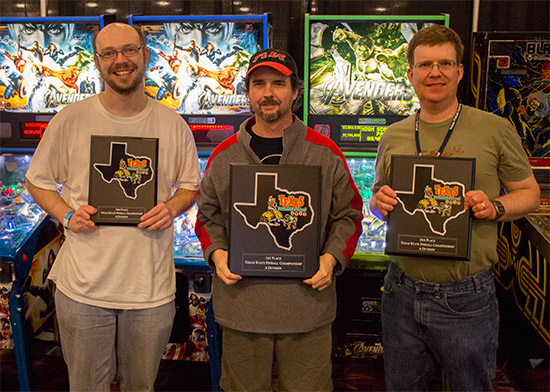 Texas State Pinball Championship winners:
