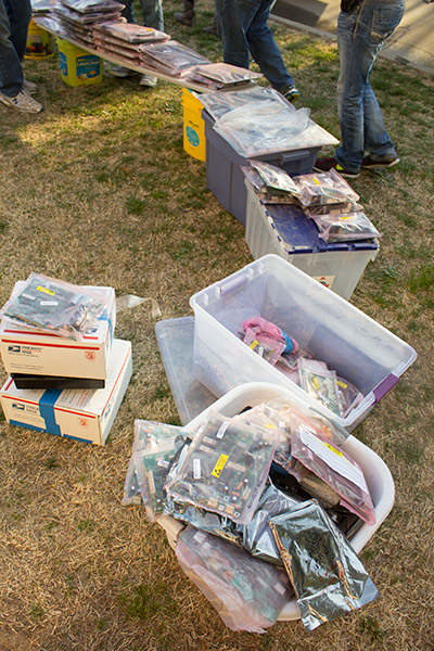 Many pinball circuit boards were avaiable