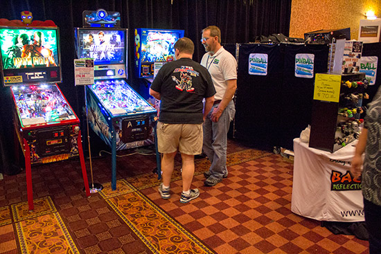Pinball Side Mirrors were also brightly-illuminated with their in-cabinet mirrors and custom game parts