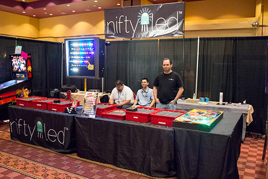 Nifty LED had a large stand to sell their LED wares