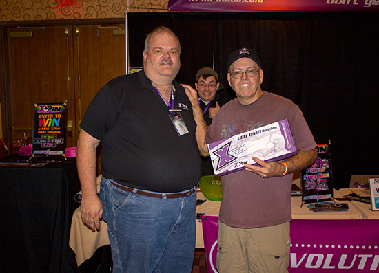 X-Pin also had a free prize draw for a colour LED