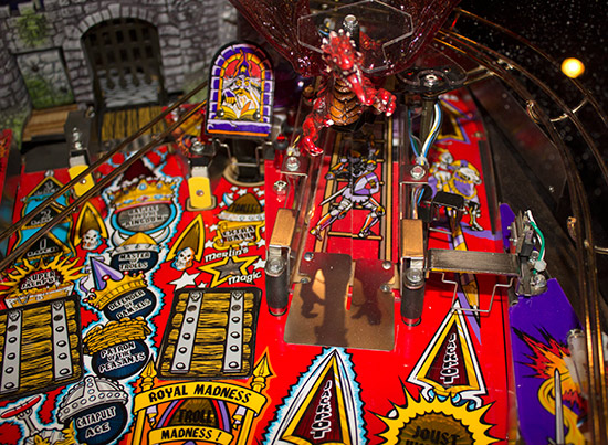 The right side of the playfield
