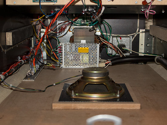 The game's two power supplies - a transformer and a switching supply