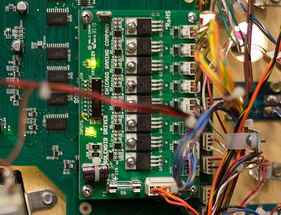 One of the three driver boards