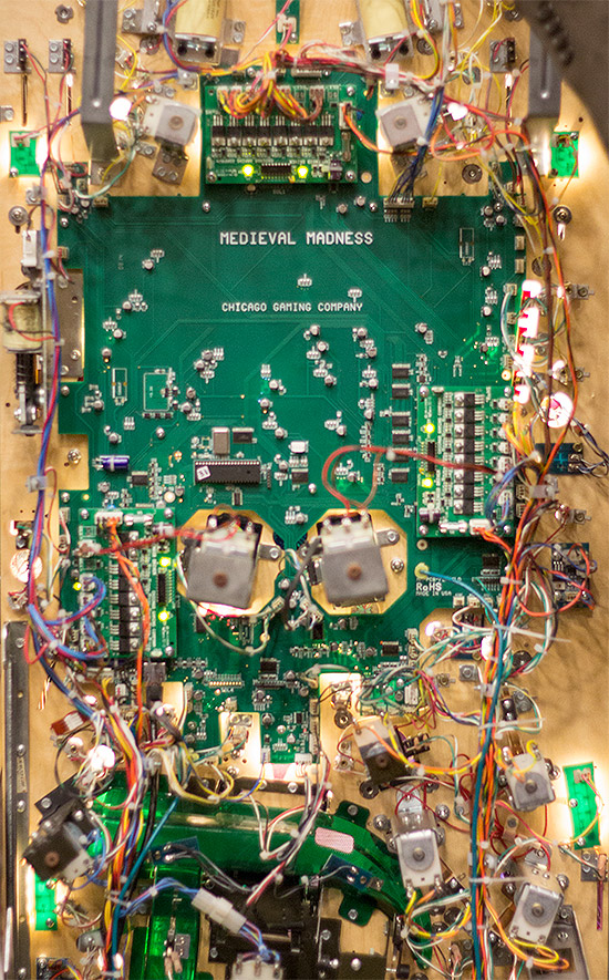 Under the playfield