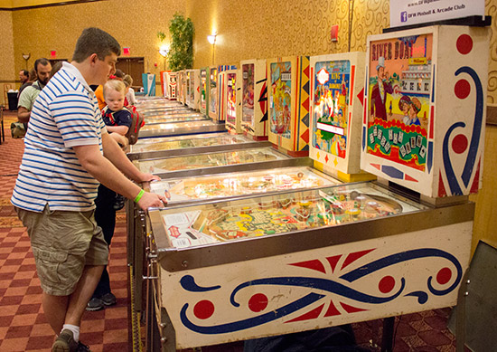 ...including this entire row of electromechanicl pinballs