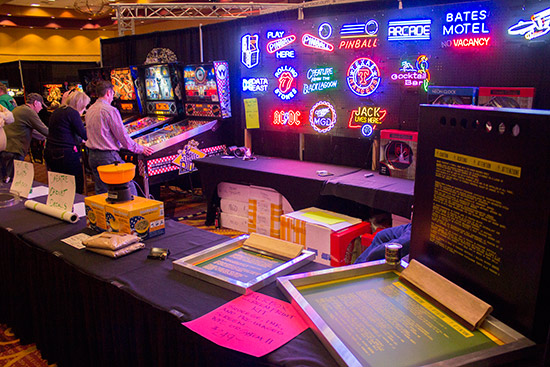 Neons, decals and screen printing kits were available too