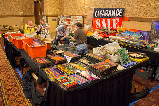 Lots to browse through at this vendor's stand