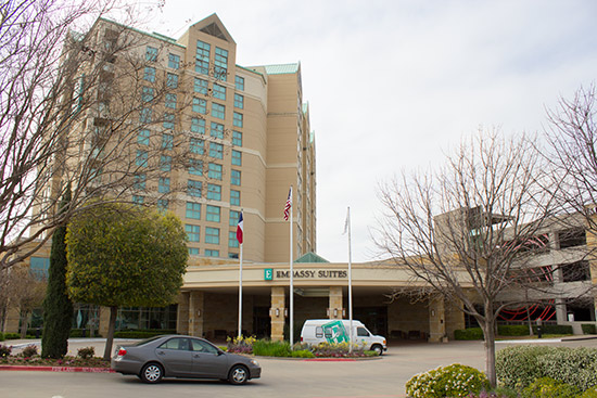 The Embassy Suites hotel in Frisco