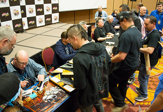 The autograph session