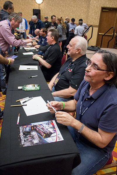 Signings at the autograph session
