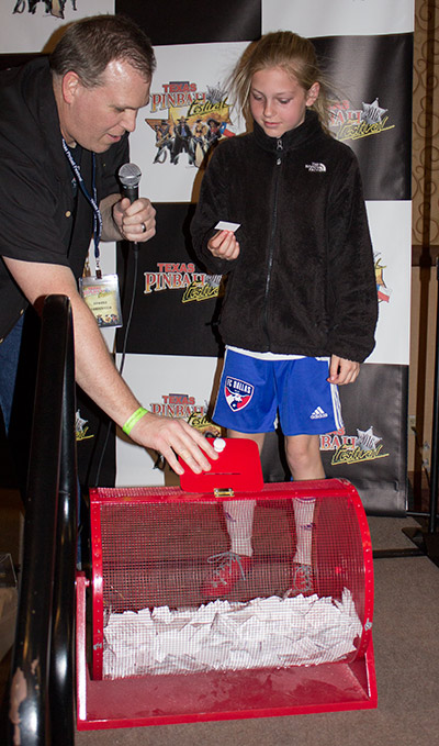 The first winning ticket is drawn
