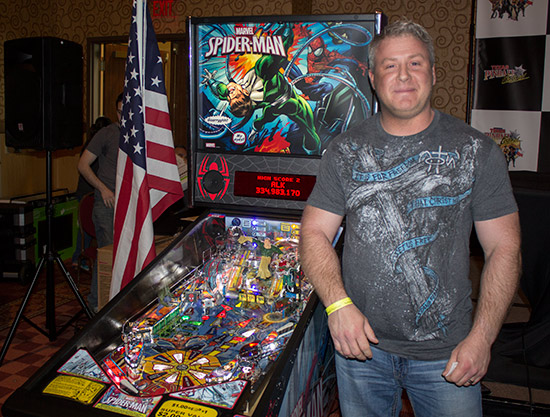 Ron with his prize of a brand new Spider-Man Vault Edition
