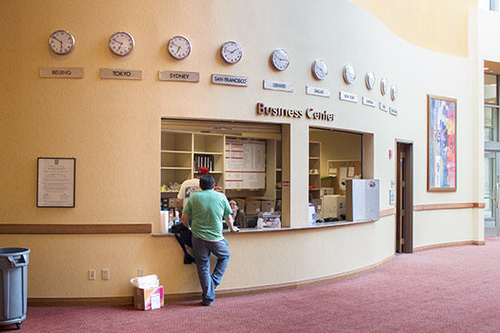 The show registration desk