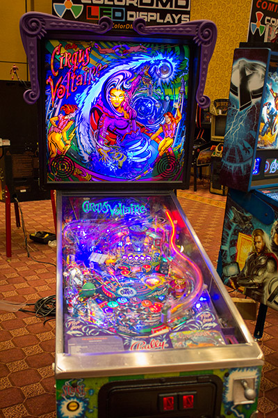 Cirqus Voltaire with a colour LED display 