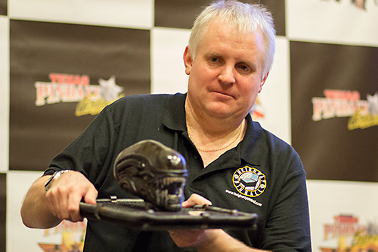 Andrew with the Xenomorph head